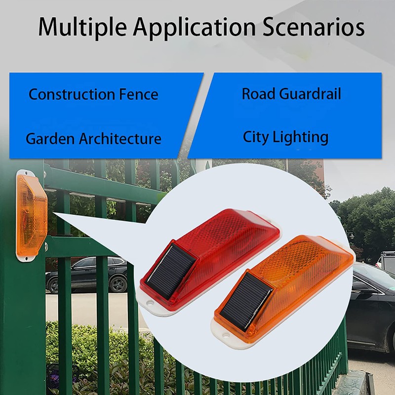 RISOON Solar Strobe Warning Light: Sensitive LED Warning Lamp High