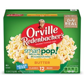 Orville Redenbacher's Orville Redenbacher's Microwave Popcorn SmartPop, Butter Flavor, 2.69 oz., 12-Count