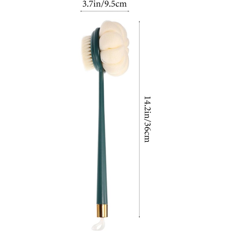 SUPVOX Cepillo de Baño Mango Largo de Doble Cara Cerdas