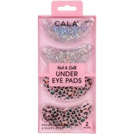 CALA - parchesalmohadillas para ojeras, caliente y frío (2 pares, con brillo y animal)