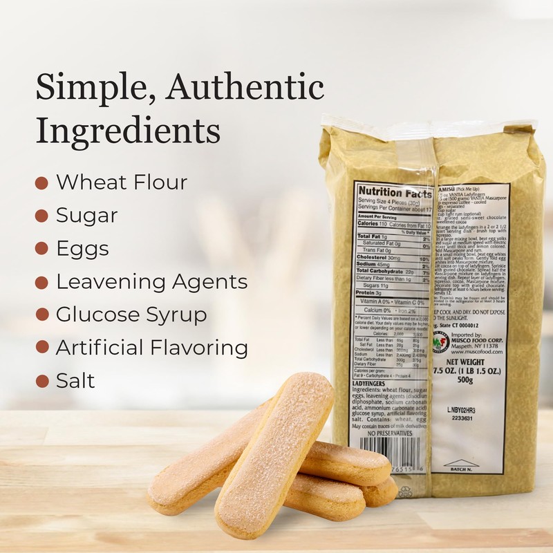 Vantia Plain Ladyfingers Savoiardi 500 gr