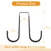 Over The Door Hooks, Soft Rubber Prevent Scratches Door Hangers