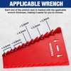 WORKPRO 2-Pack Magnetic Wrench Organizer, 12-Piece Wrench Holder Set for