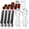 com-four® 20 Piece Bicycle Repair Kit, Comprehensive Bicycle Tyre Repair