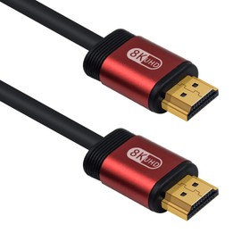 Duttek 8K HDMI Cable, HDMI 2.1 Ultra HD Cable, High Speed Cable, 48Gbps, Supports 8K@60Hz, 4K@120Hz, Compatible with Fire TV, 3D Support, Ethernet Function, 8K UHD, etc. (2m)