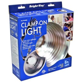 BLACK+DECKER Bright-Way R408B/PDQ Desk-Lamps Clamp Light Alum Shade, 8"
