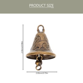 SUPVOX 11pcs Metal Vintage Antique Bells for Craft Wind Chime Making Dog Potty Training Housebreaking