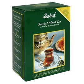 Sadaf Special Blend Tea with Cardamom - Loose Leaf Cardamom Tea - Cardamom Ceylon Black Tea - Quicktea Product harvested in Sri Lanka - 8 Oz Box