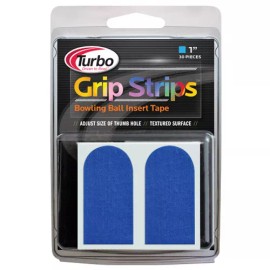 Turbo Grips Bowling 1" 30 Pc Grip Strips Tape (Blue) - Free Shipping