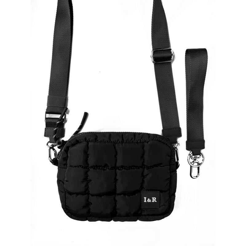 The Iris Accessory Puff Bag (#24231) - Crossbody Bag:_Wine