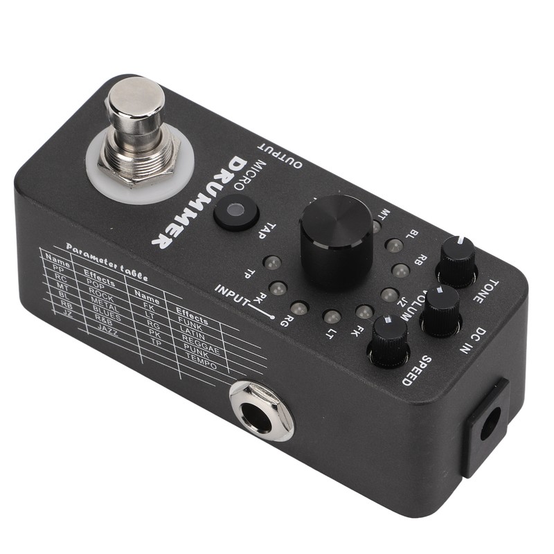 Drum Machine Pedal 121 Drum Loops Electric Guitar Monoblock Effect