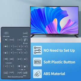 TCNOUMT Replacement Soundbar Remote Control Suitible for Bose Wave Soundtouch Series IV 417788-WR 417788-WMS