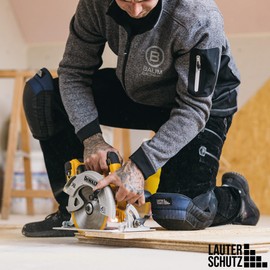 LAUTER SCHUTZ LAUTER SCHUTZ LauterSchutz? Profi Gel-Knieschoner fr Boden- & Fliesenleger [Anti-Rutsch Beschichtung, bequemer Doppelverschluss] - Handwerker und Heimwerker - Deutscher Hersteller - (Blau, ORIGINAL)