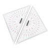 Acrylic Marine Triangle Clear Isosceles Triangle Ruler, Chart Drawing Triangle