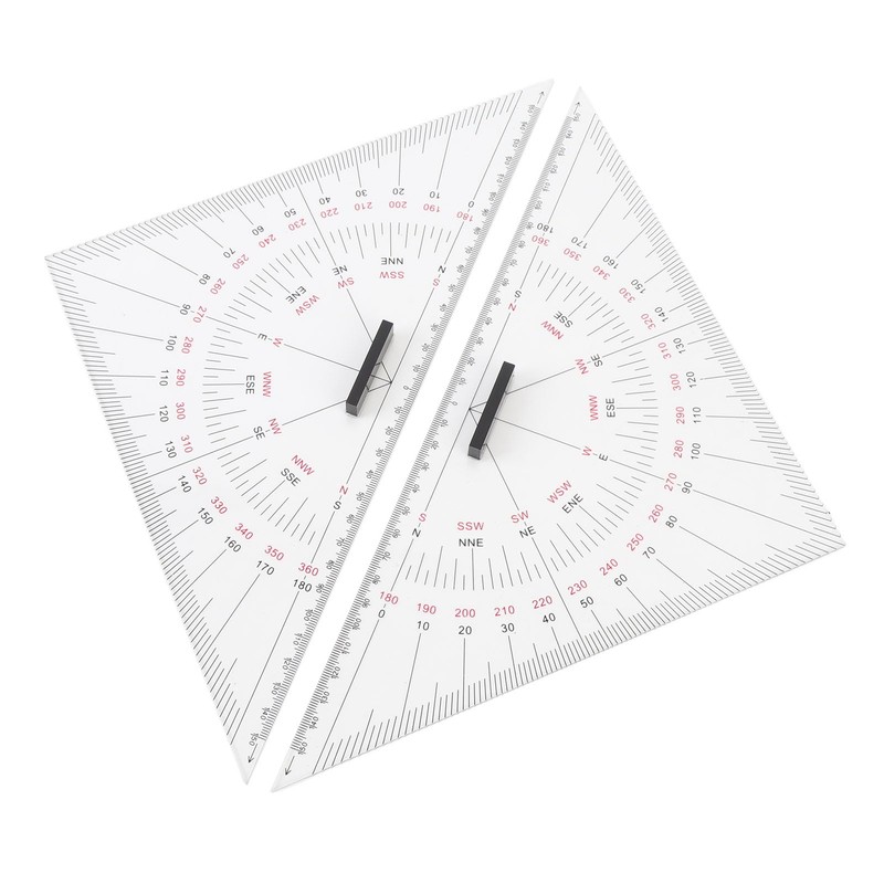 Acrylic Marine Triangle Clear Isosceles Triangle Ruler, Chart Drawing Triangle