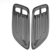 2PCS ABS Carbon Fiber Pattern Hood Vent Trim Covers Compatible