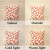 ggaimwf Checked Cushion Covers, Burnt Orange, 40 x 40 cm,