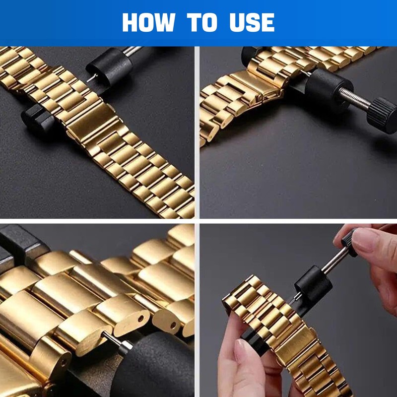 4PCS Watch Link Removal Kit, Watch Band Tool Repair Kit,