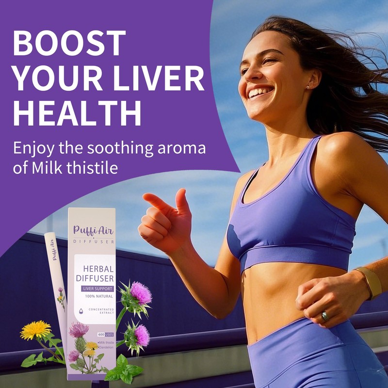 PUFFIAIR Herbal Mullein & Milk Thistle Diffuser Bundle with Mullein/Thyme/Mint