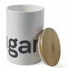 Villa d'Este Home Tivoli Ceramic Sugar Bowl 750 ml Bamboo