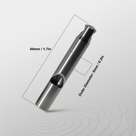 Titanium EDC Whistle, Emergency Safety Whistle, Emergency Whistle, Necklace, 120dB Waterproof, Compact, Outdoor, Camping, Hiking, Outdoor, Disaster, Emergency, Climbing, EDC Hunting, Fishing, Boating
