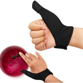 Bowling Thumb Saver Protector 2 Pcs Thumb Guard Bowling Thumb Sock Compact and Lightweight Bowling Gloves for Bowling Ball Men Women Right Hand