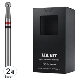 BESSIE Leabit Partskiller F nail bit, 2 pieces, silver / BESSIE 리아비트 파츠킬러 F 네일비트, 2개, 실버