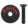 sourcing map 1-1/4 OD Bicycle Headset Stem Top Cap Carbon