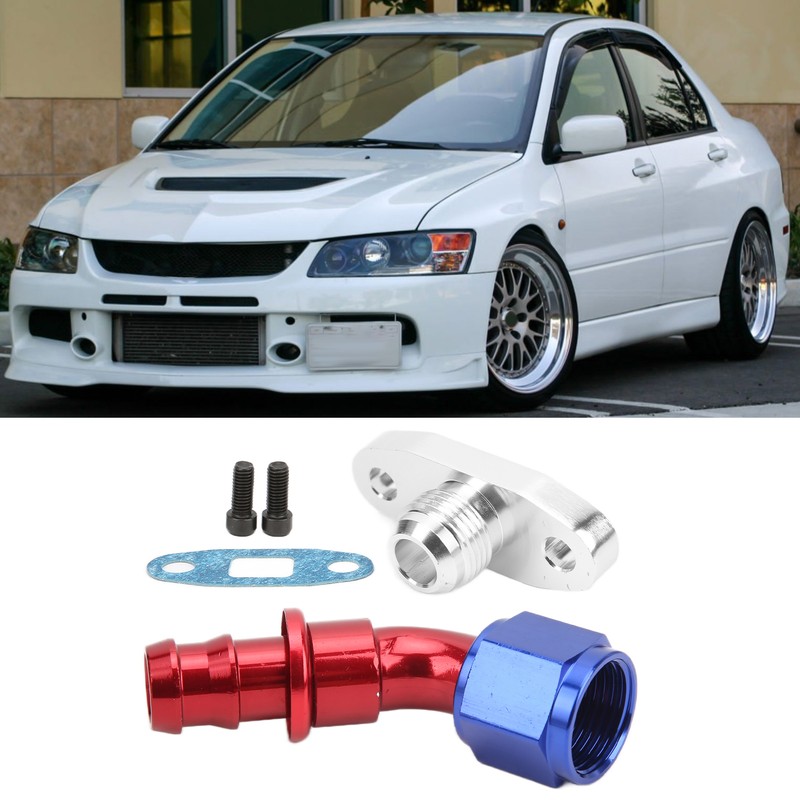 AN10 Turbo Oil Return Drain Flange 45 Degree Replacement for