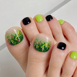 Wildflower Garden Pedi Tips - Paddy A / 들꽃 가든 페디팁 - 패디A