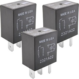 3-Pack 8T2T-14B192-AB Relay - 40A 12VDC 4-Pin SPST Automotive Relay - Compatible with Select Ford Vehicles (for Fusion, F-150) - Fixes Cooling Fan, Fuel Pump & P0699/P0230 Codes