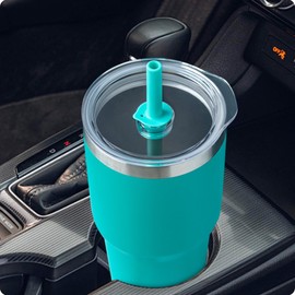 Bluwing 30 oz Tumbler Lid with Straw for YETI, Replacement Lid for YETI Rambler 26 oz Cup, 30 oz Tumbler, 35 oz Straw Mug, Spill Proof Lids(Teal)
