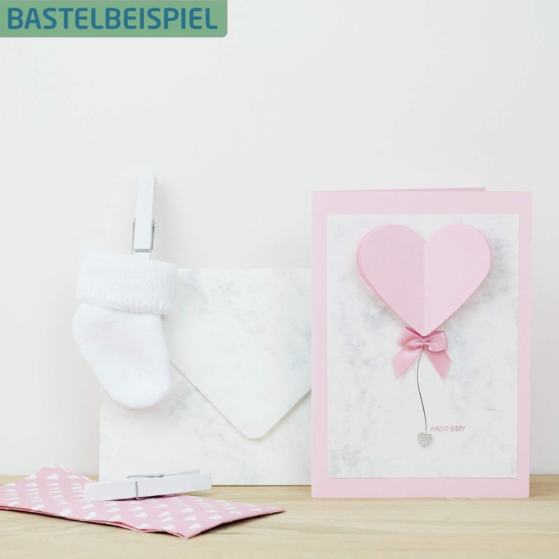 PAPERADO 50 x Letter Paper DIN A4 - Taupe Ribbed