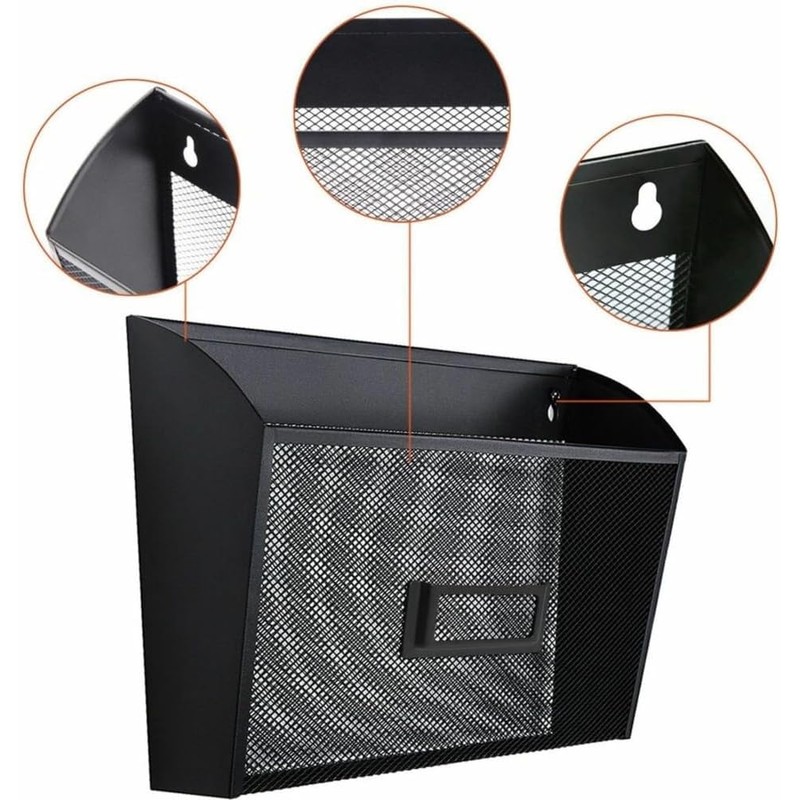 Lorell - Bolsillo de Pared de Malla Negra