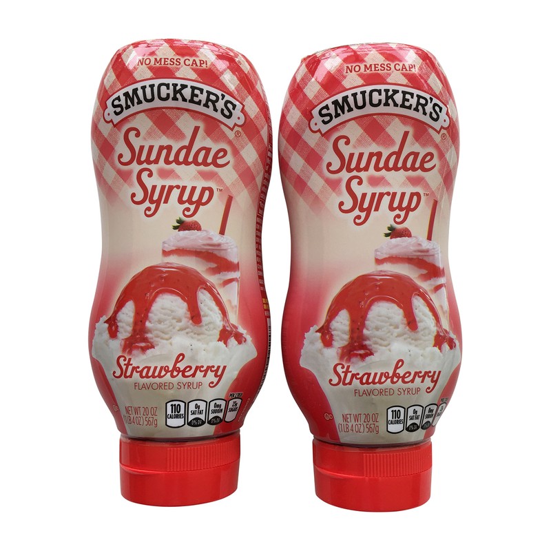 Smucker's Sundae Syrup Strawberry Flavored Syrup, 20-Ounce (Pack of 2)
