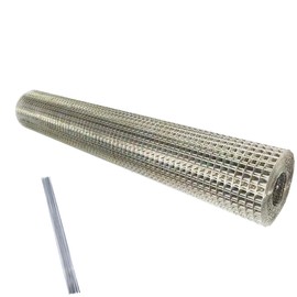 Stainless Steel Hardware Cloth Size:23Gauge 1/4inch 16inchx8Feet 304 Stainless Steel Welded Wire Mesh Supports Poultry Netting Cage Fence,Keep The Animals Out, Protecting New Plants