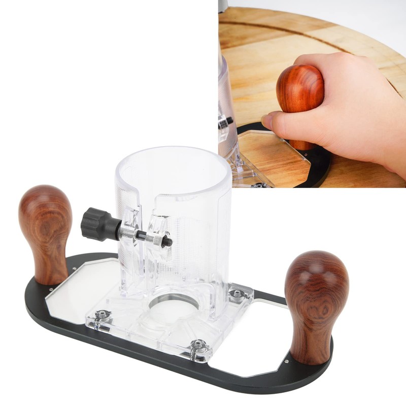 Router Plunge Base Adjustable Circular Locking Design Aluminum Alloy Plunge