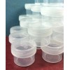 DecoJars 20 Clear Plastic Jars 1/2oz Screw Lids Used often