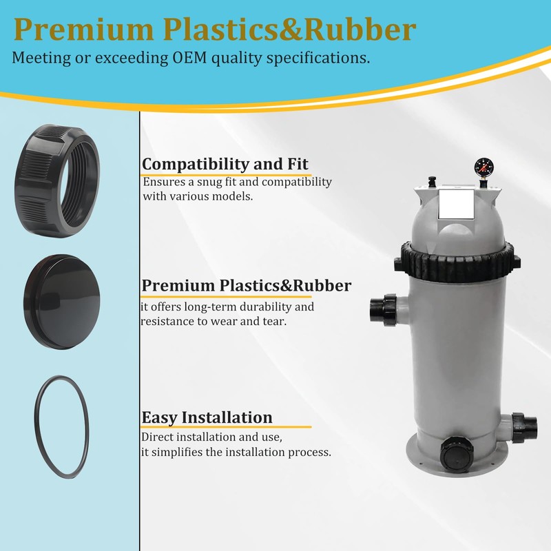 KUGSTL R0523000 Filter Drain Cap Assembly Replacement for Zodiac Jandy