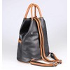 ITALYSHOP24.COM OBC Women's Backpack Shoulder Bag Leather Look Daypack Backpack