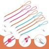PLLDVEFD 12-Piece Adjustable Lanyard, Equipped With 12-Piece Metal Clips, Elastic