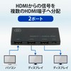 GOPPA GP-HDSP12H460-EC HDMI Splitter 4K 60Hz Compatible, 1 Input, 2