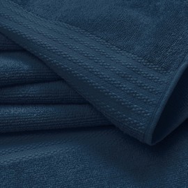 GLAMBURG - Juego de paños ultra suaves de 12 piezas de 13 x 13 – 100% algodón hilado en anillo, toallas faciales duraderas y altamente absorbentes, ideales para usar en baño, cocina, gimnasio, spa y