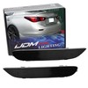 iJDMTOY Smoked Lens Rear Bumper Reflector Lenses Compatible With Infiniti