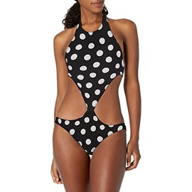 NORMA KAMALI Women's Standard Chuck, Black/White Quarter dot, S