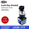 TWRQA LA38-11Y/2 Y/3 22mm Knob Selector Rotary Lock Key Switch