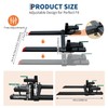 Clamp-On Pallet Forks for Skid Steer Tractor, 2000LB Capacity Adjustable