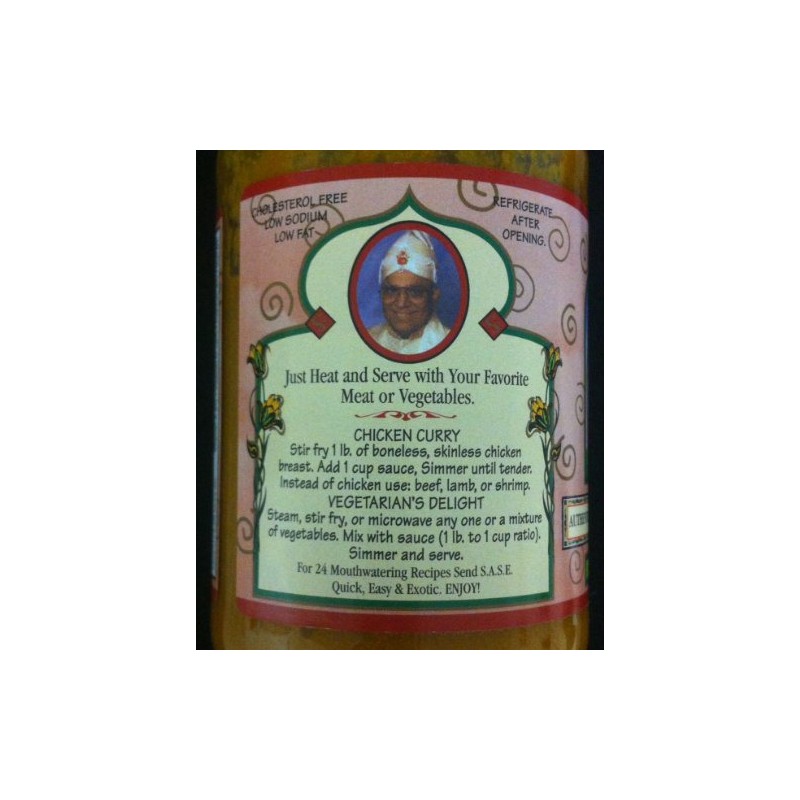 Chef Shaikh's Hot Curry Sauce 15.5 oz. 3-Pack-Vegan