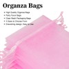 joycraft 50Pcs Organza Bags, 4"x6" Sheer Drawstring Gift Bags, Organza