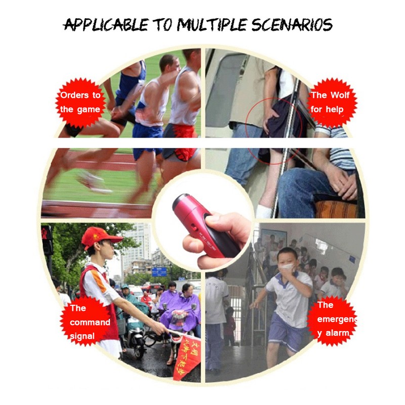 Professional Three Tone Electronic Whistle Referee Plastic Whistle for Outdoor